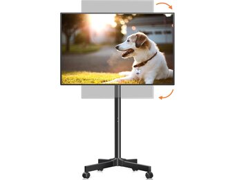 XINLEI Verrijdbare TV Standaard 13-50 inch - Draaibaar en Kantelbaar - Zwart