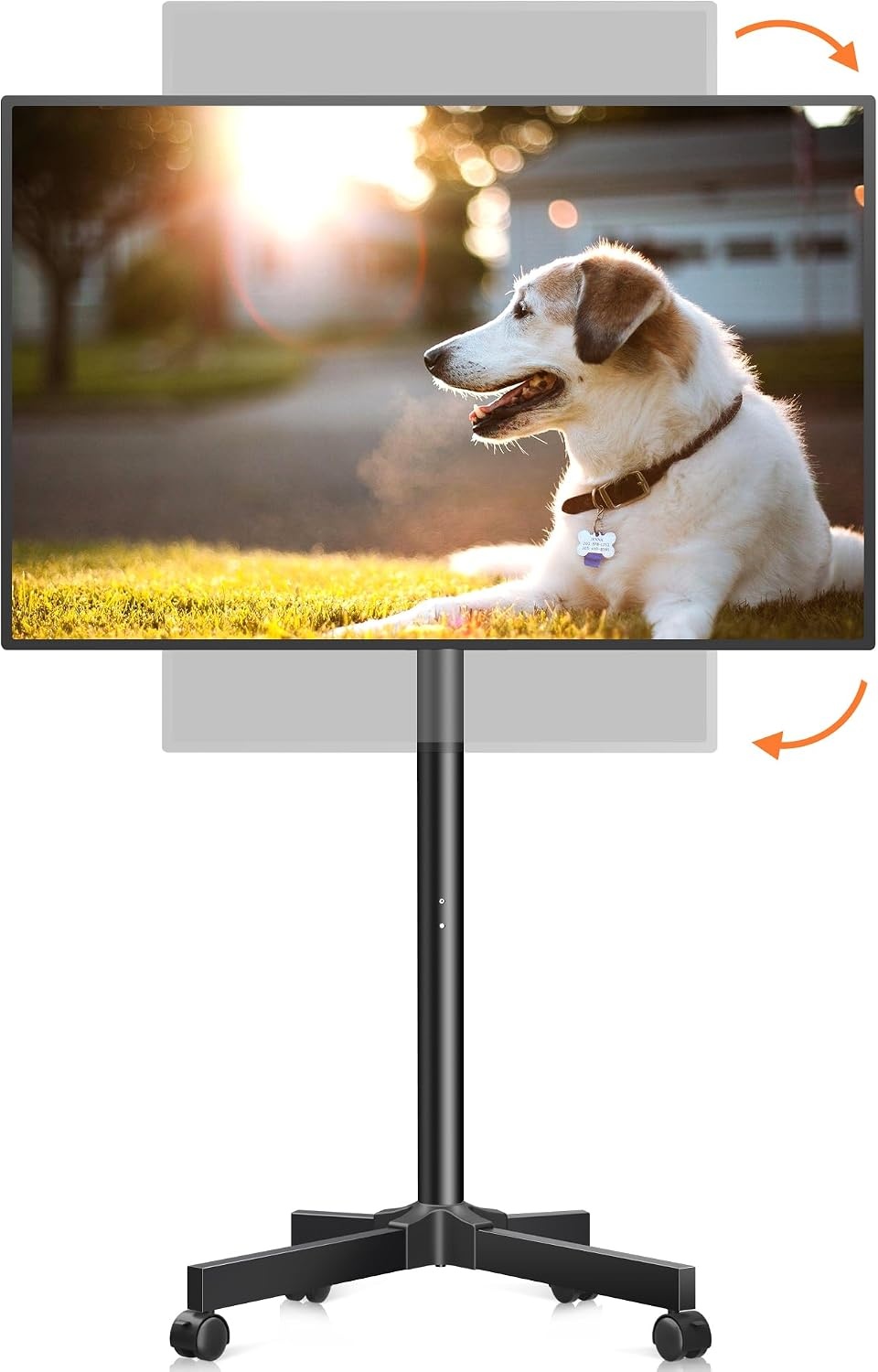 XINLEI Verrijdbare TV Standaard 13-50 inch - Draaibaar en Kantelbaar - Zwart