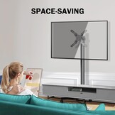XINLEI Verrijdbare TV Standaard 13-50 inch - Draaibaar en Kantelbaar - Zwart