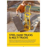 STANLEY Multifunctionele opvouwbare steekwagen en transportwagen, draagkracht 200/150 kg, SXWTD-MT519, staal - Maat SXWTD-MT519