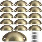 Schelpengreep, 16st, Brons, voor Kast & Lade