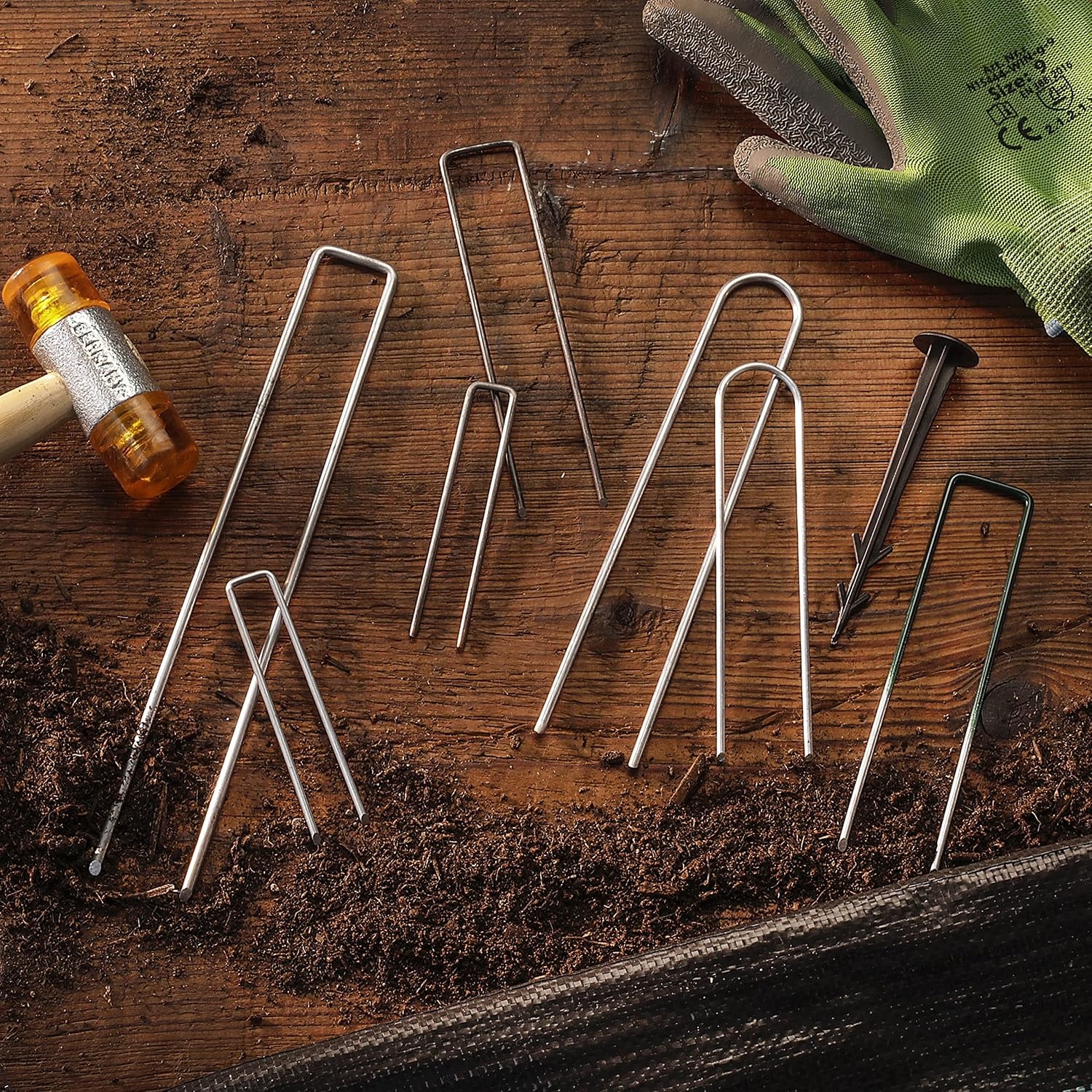 GardenMate Grondpennen 150 mm - Verzinkt staal - 500 stuks