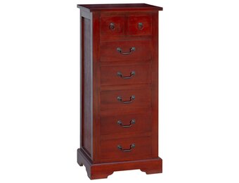 vidaXL Ladekast 7-Lade Bruin 45 x 35 x 100,5 cm Massief Mahoniehout