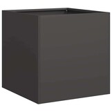 vidaXL Plantenbak 40x40x40 cm koudgewalst staal zwart