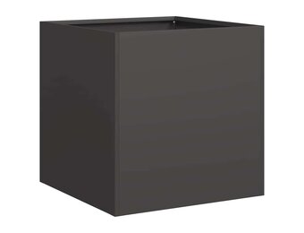 vidaXL Plantenbak 40x40x40 cm koudgewalst staal zwart