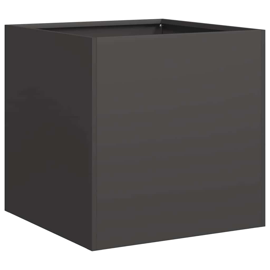 vidaXL Plantenbak 40x40x40 cm koudgewalst staal zwart