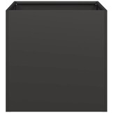 vidaXL Plantenbak 40x40x40 cm koudgewalst staal zwart