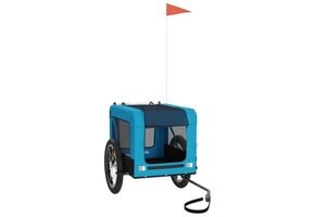 Hondenfietskar Blauw/Zwart - Oxford Stof & IJzer - 45kg draagvermogen - 34% Korting