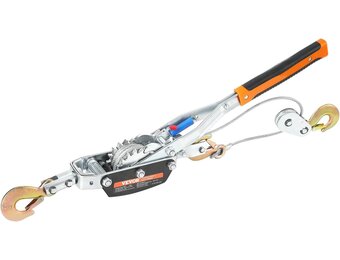 VEVOR Come Along Lier, 5 Ton (11 lbs) trekkracht capaciteit, 3,5 m stalen kabel, 3 haken, Heavy Duty Ratchet Power Puller Tool met dubbele versnellingen, Automotive Hijstoestel kabel trekker ideaal