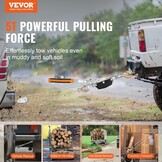 VEVOR Come Along Lier, 5 Ton (11 lbs) trekkracht capaciteit, 3,5 m stalen kabel, 3 haken, Heavy Duty Ratchet Power Puller Tool met dubbele versnellingen, Automotive Hijstoestel kabel trekker ideaal