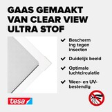 tesa Insect Stop FALT Vliegenhor voor Ramen - 80 tot 140 cm - Wit
