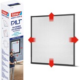 tesa Insect Stop FALT Vliegenhor voor Ramen - 80 tot 140 cm - Wit