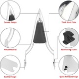 Motorfiets Sissy Bar Afneembare Achterpassagier Rugleuning Fit voor Harley Touring Road King Road Glide Street Glide 1997-2008 Chrome