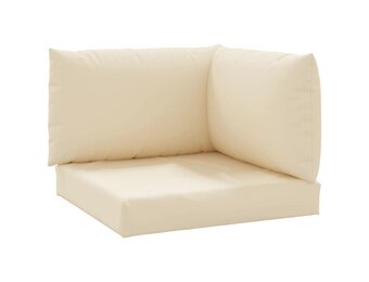 vidaXL Palletkussens Set 3 stuks Oxford Stof Beige - 34% Korting