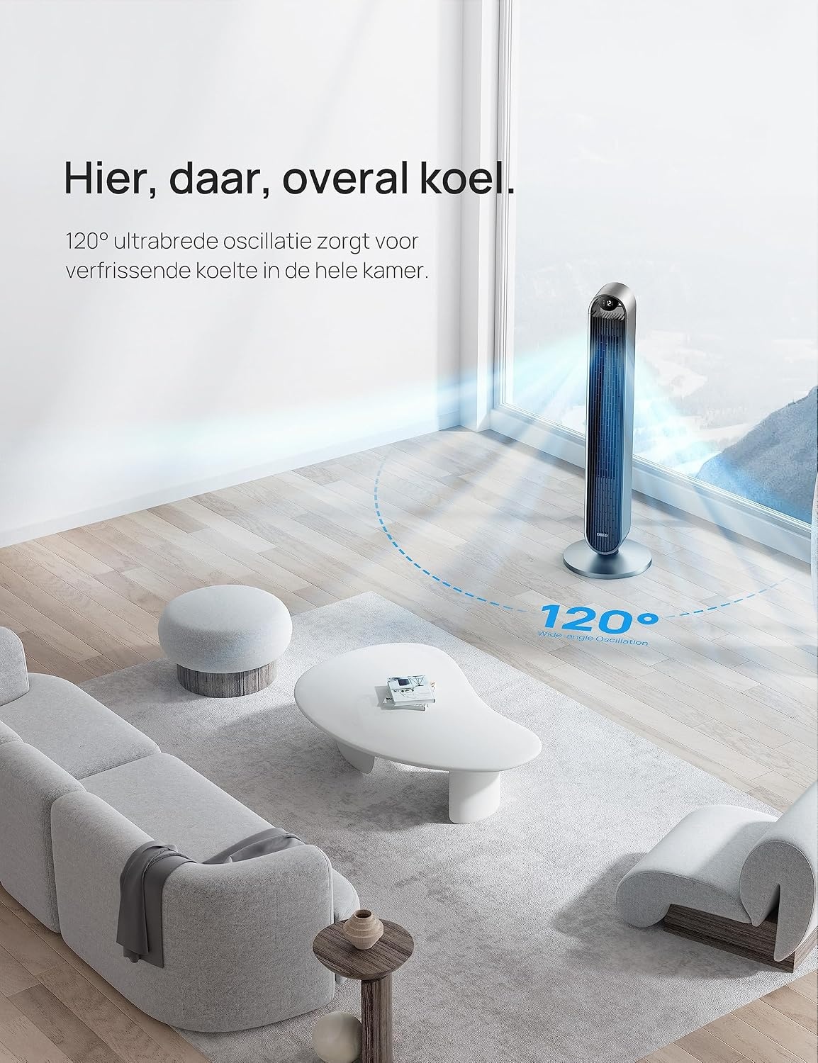 Dreo Torenventilator 106cm - 34% Korting