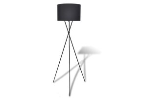 Vloerlamp Zwart met Kap - 52% Korting