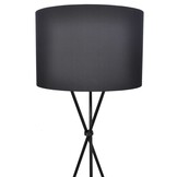 Vloerlamp Zwart met Kap - 52% Korting