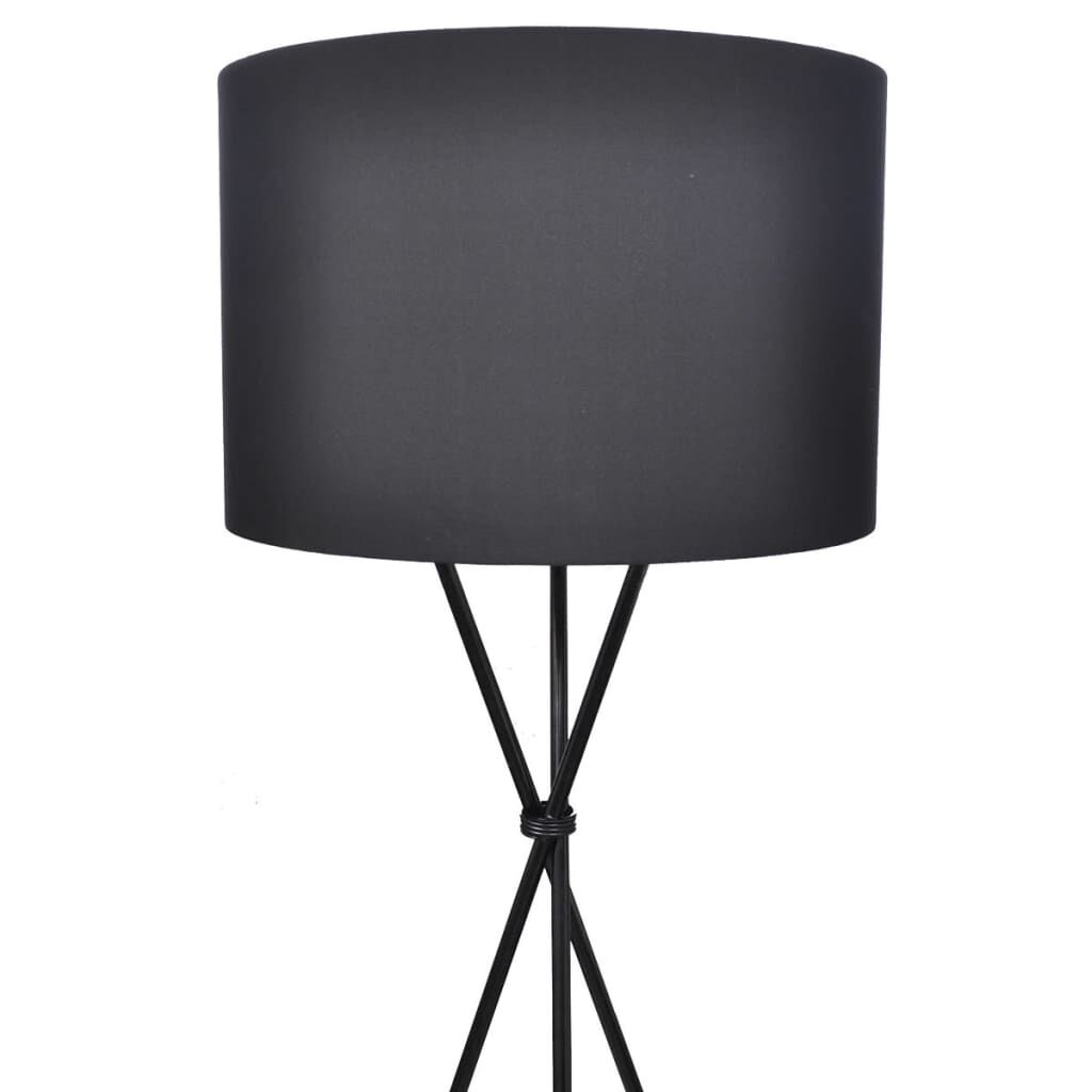 Vloerlamp Zwart met Kap - 52% Korting