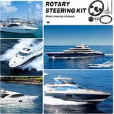 Mechanisch Rotatie Stuursysteem Set 396,24 cm Kabel - Boot/Jacht - Zwart Grijs (L) - 35% Korting