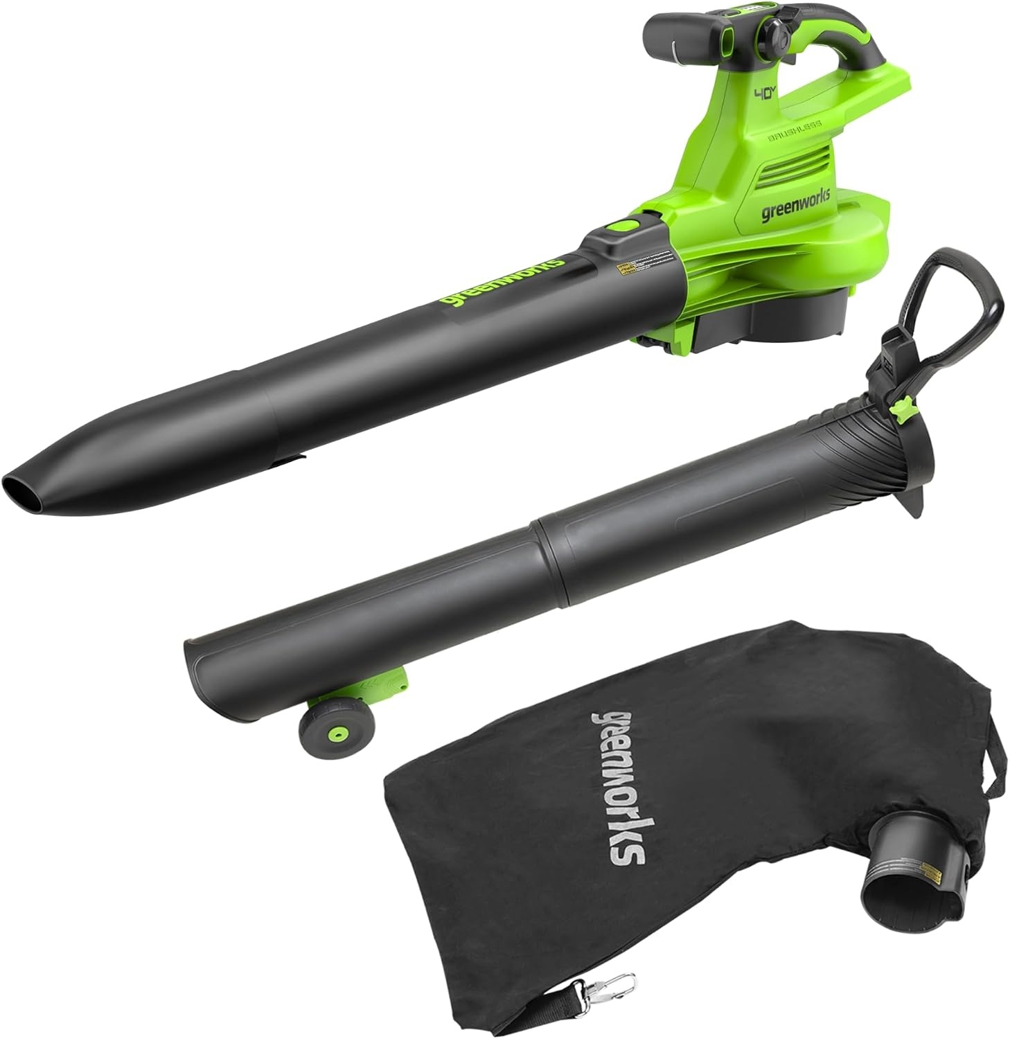 Greenworks Accu Bladblazer/Zuiger 48V (2x24V) 4Ah - 35% Korting - Groen Zwart