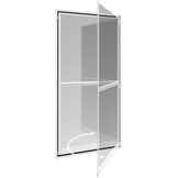 Hor-balkondeur 100x210 cm Wit - Zelfsluitend & Zonder Boren