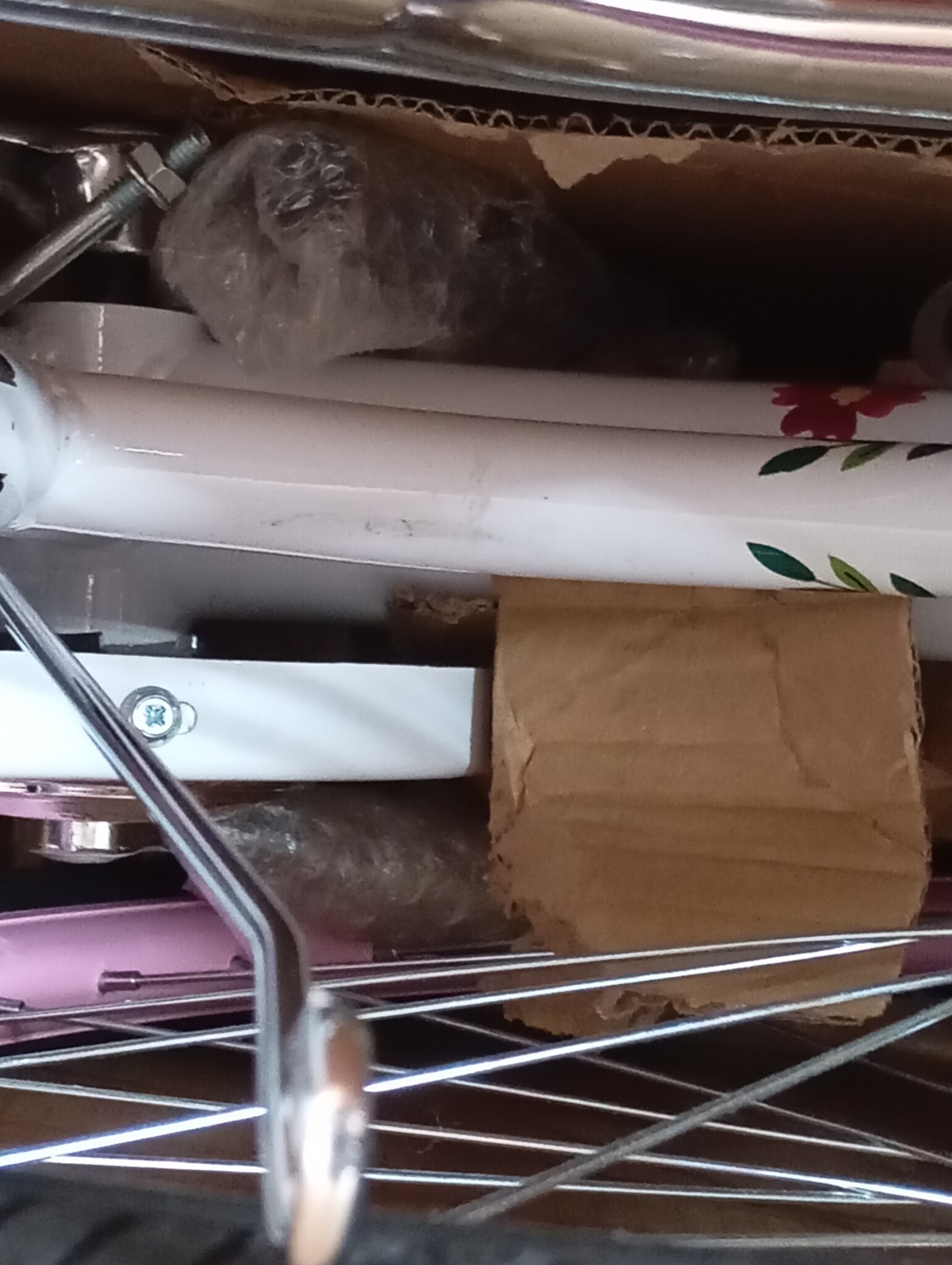 Meisjesfiets 24 inch wit met roze - 59% korting!