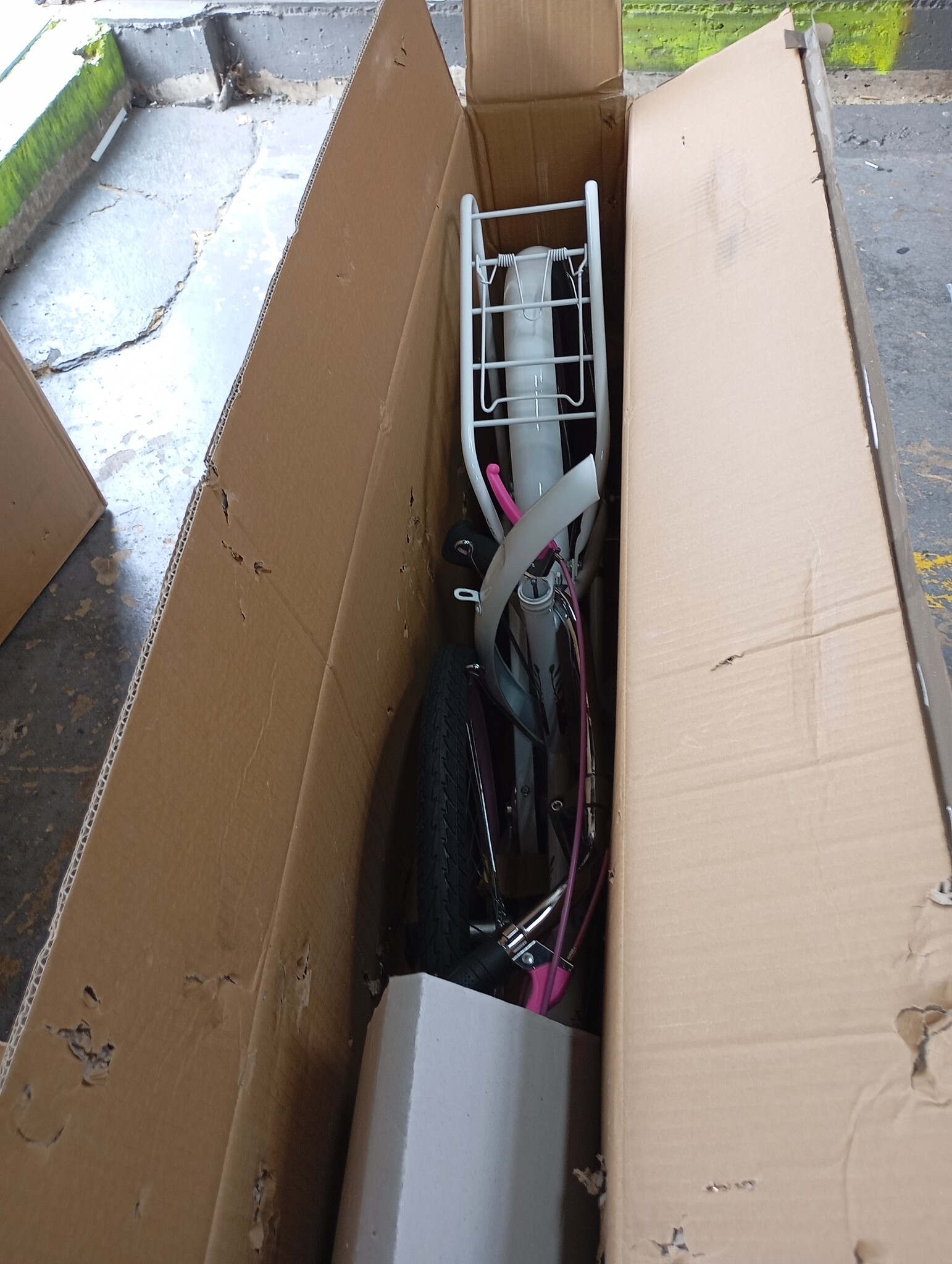 Meisjesfiets 24 inch wit met roze - 59% korting!