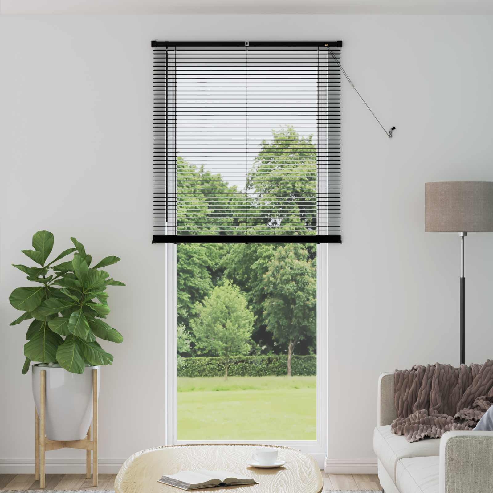 Venetiaanse Jaloezie Zwart PVC - 213 x 80 cm (33% Korting)