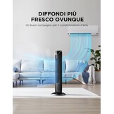 Stille Torenventilator 92cm met Afstandsbediening | 3 Snelheden | Zwart | 54% Korting
