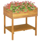Verhoogde Plantenbak Acaciahout 78.5x58.5x78.5 cm - 59% Korting