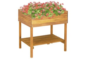 Plantenbak van Acaciahout met Plank - 63% Korting