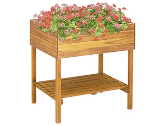 Verhoogde Plantenbak Acaciahout 78.5x58.5x78.5 cm - 59% Korting