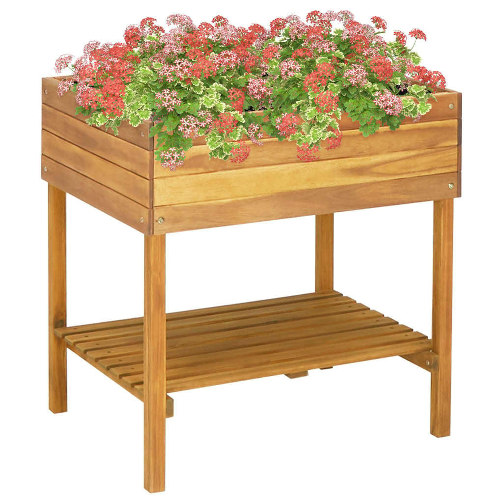 Verhoogde Plantenbak Acaciahout 78.5x58.5x78.5 cm - 59% Korting