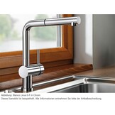 Keukenkraan LINUS-S-F | Chroom met Uittrekbare Douche | 35% Korting