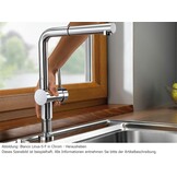 Keukenkraan LINUS-S-F | Chroom met Uittrekbare Douche | 35% Korting