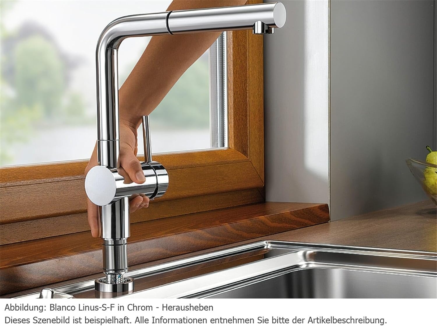 Keukenkraan LINUS-S-F | Chroom met Uittrekbare Douche | 35% Korting
