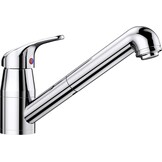 Keukenkraan LINUS-S-F | Chroom met Uittrekbare Douche | 35% Korting