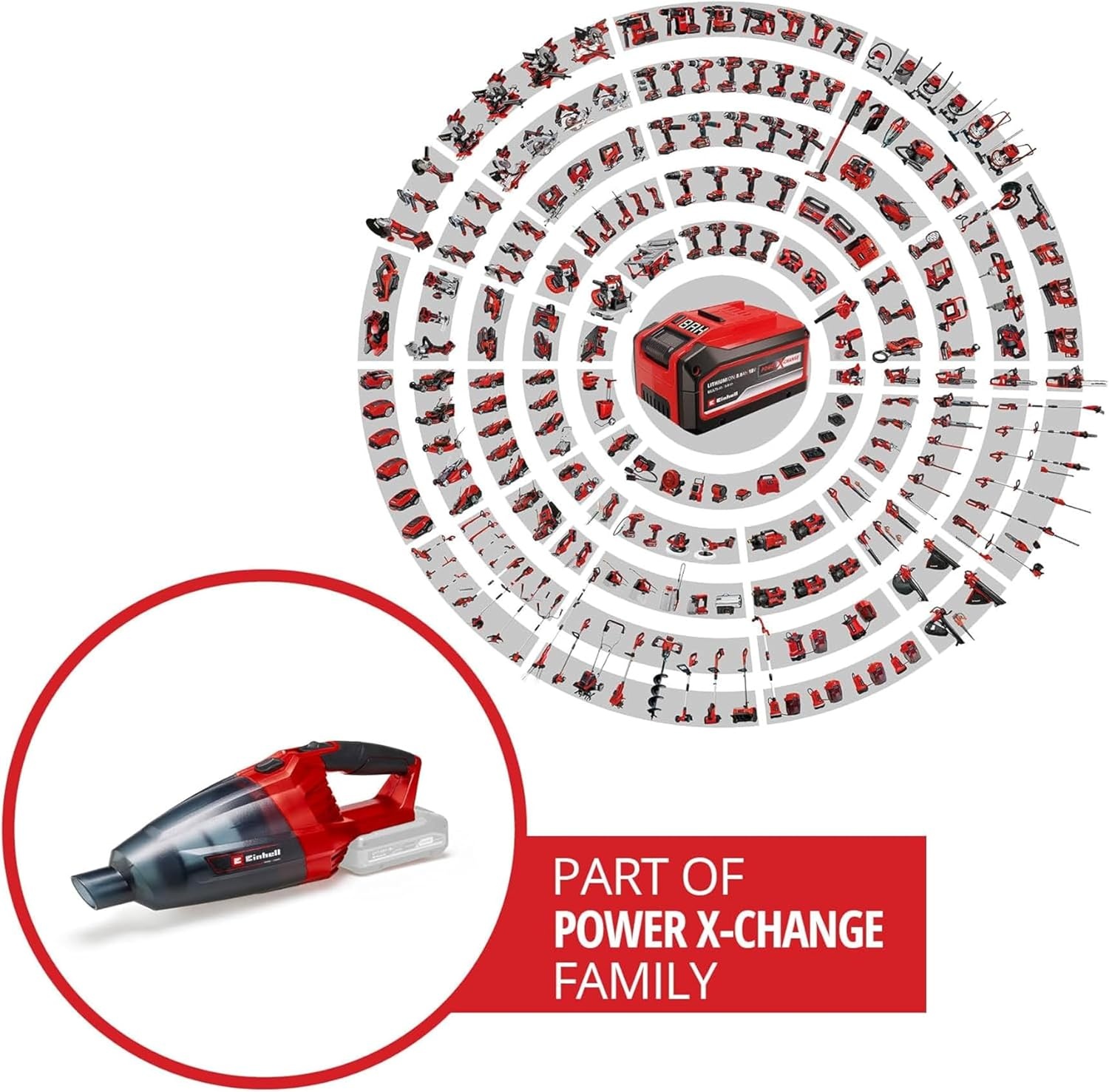 Accu Handstofzuiger 18V Rood Zwart | TE-VC 18 Li Solo | 33% Korting