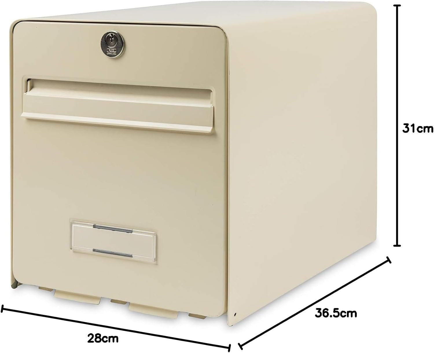 Brievenbus Beige Staal, Weerbestendig & Veilig - 50% Korting!