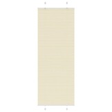 Plisségordijn Crème Polyester 70x200 cm - 32% Korting