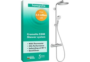 Douchesysteem Crometta S met Thermostaat - 35% Korting!