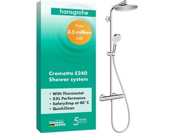 Douchesysteem Crometta S met Thermostaat - 35% Korting!