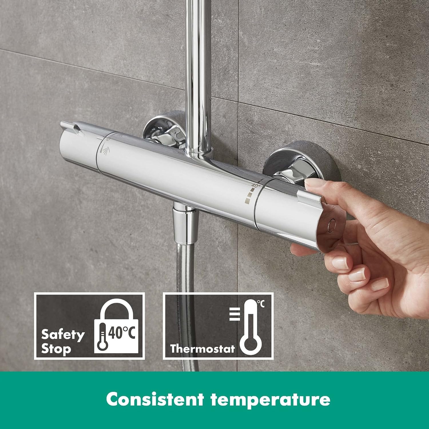 Douchesysteem Crometta S met Thermostaat - 35% Korting!