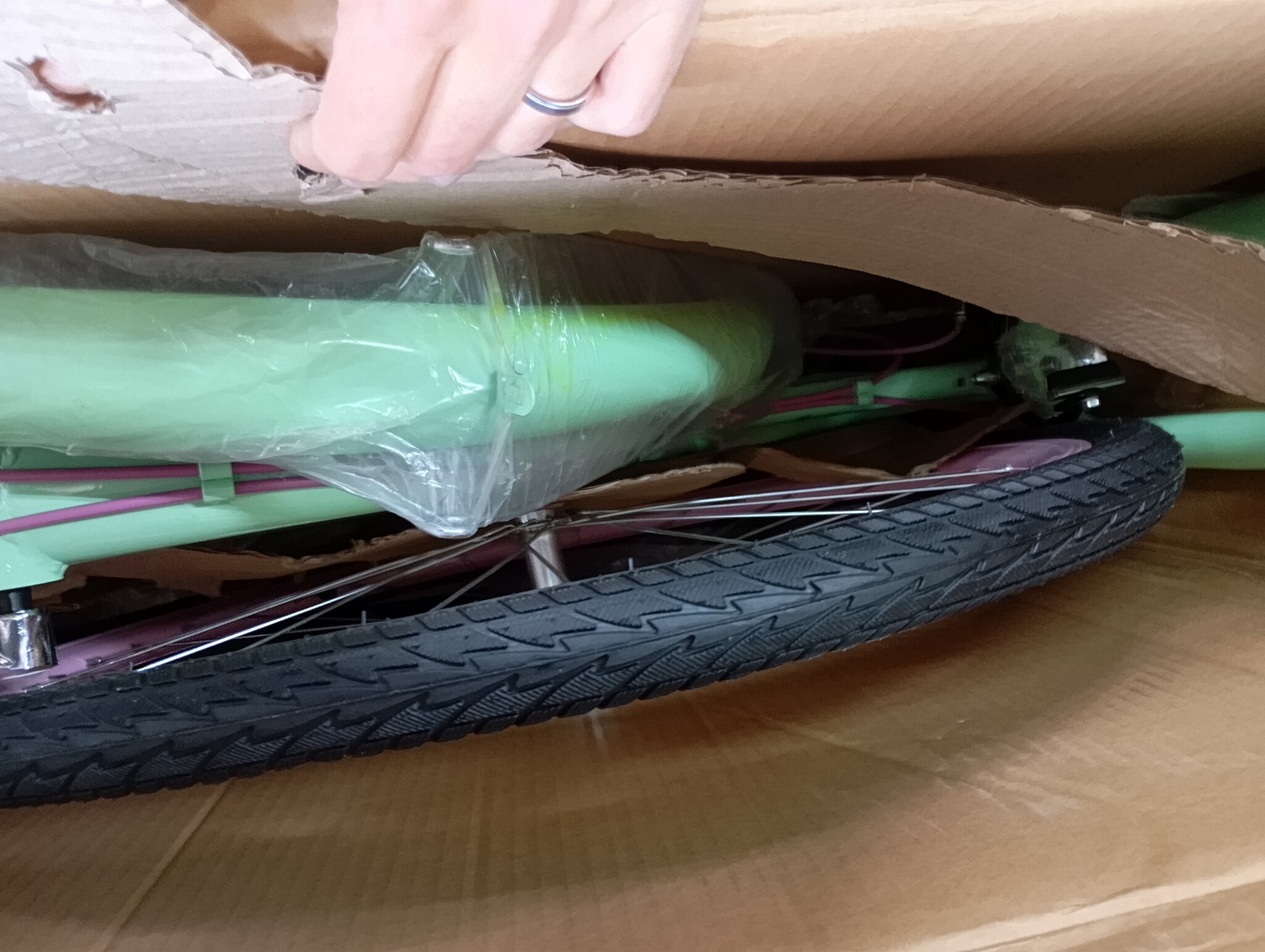 Meisjesfiets 26 inch Mintgroen/Roze 7 Versnellingen - 49% Korting