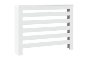 Radiatorombouw met Latten Design - Wit Hout - 104x20x82 cm (33% Korting)