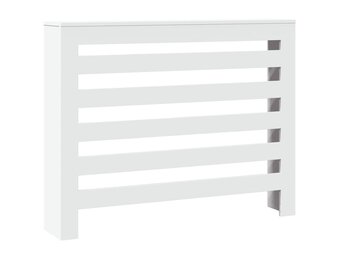 Radiatorombouw met Latten Design - Wit Hout - 104x20x82 cm (33% Korting)