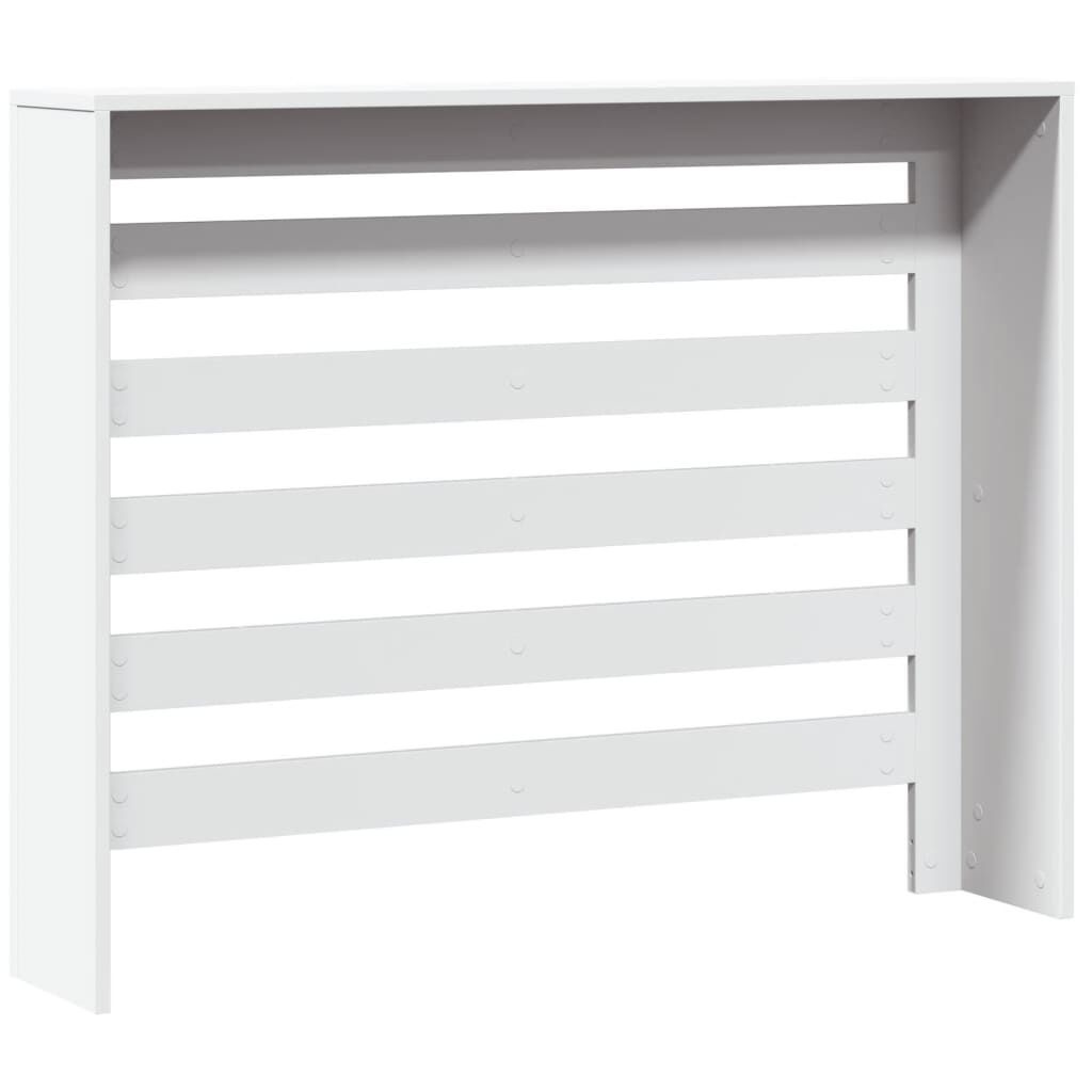 Radiatorombouw met Latten Design - Wit Hout - 104x20x82 cm (33% Korting)