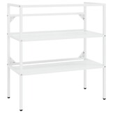 Wastafelframe Wit Ijzer 79x38x83 cm met 34% Korting