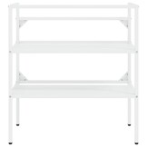 Wastafelframe Wit Ijzer 79x38x83 cm met 34% Korting