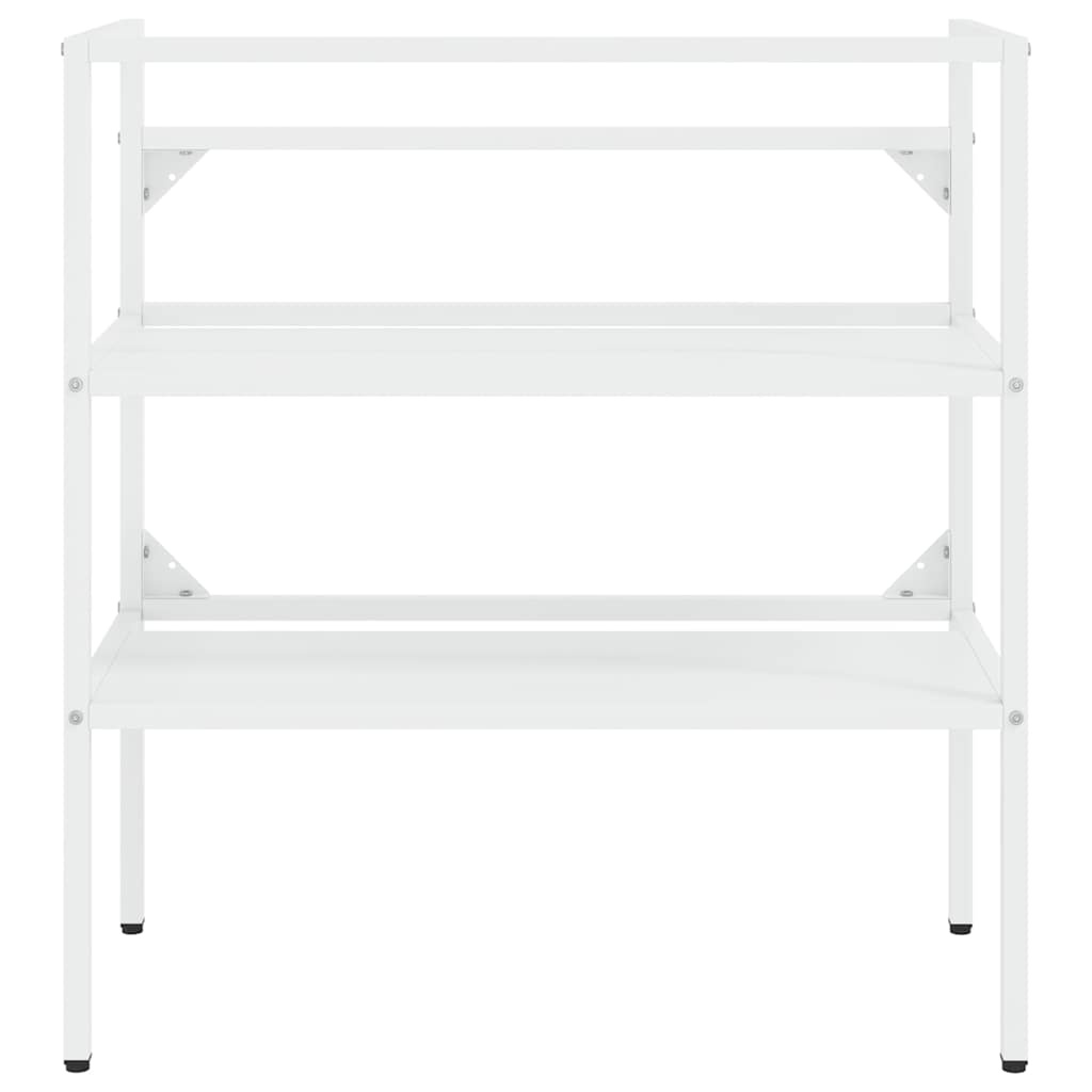 Wastafelframe Wit Ijzer 79x38x83 cm met 34% Korting